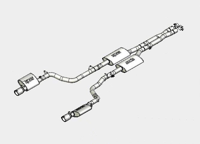 6.1 Borla catback chrysler exhaust srt8 #5
