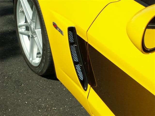 C6 Corvette Z06 2-pc Perforated Stainless Vents