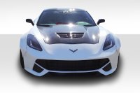 2014-2019 Corvette C7 Duraflex Gran Veloce Front Bumper - 1 Piece