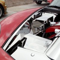 C6 Corvette Polished Stainless Inner Fender Liner Set Component