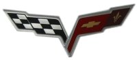 C6 2005-2013 Corvette Waterfall Cross Flag Emblem