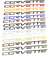 C6 Corvette Raised Rear Bumper Letter Inserts