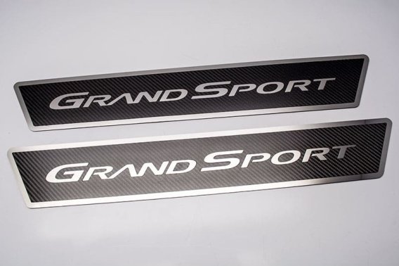C6 2005-2013 Corvette Grand Sport Carbon Fiber Door Sill Plates