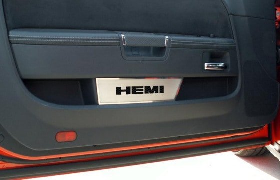 2008-2014 Dodge Challenger Door Badge Plates Hemi Logo
