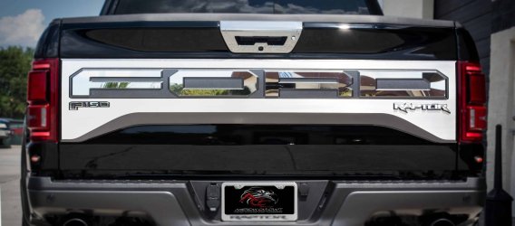 2017 Ford Raptor Tailgate Plate Stainless Steel 