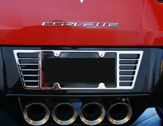 C7 Corvette Billet Chrome License Plate Frame