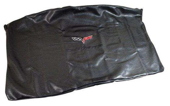 C6 Corvette Embroidered Top Bag Black w/ Black C6 Logo
