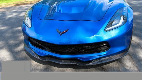 C7 Corvette 2014-2018 ACS Front Splitter with Deflectors Carbon Fiber 