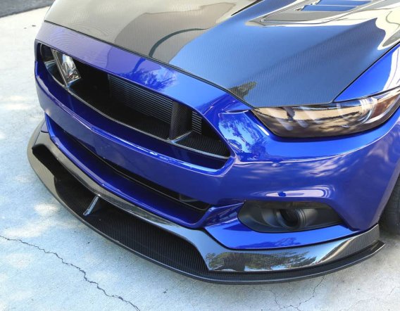 2015-2017 Mustang S550 Mustang Carbon Fiber Front Chin Splitter