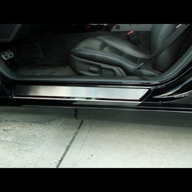 C6 Corvette Deluxe Stock Doorsills Polished w/Brushed Inserts