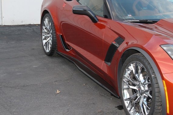 APR Performance Carbon Fiber Side Rocker Extensions C7 Z06 fits 2015-up Chevrolet Corvette C7 Z06