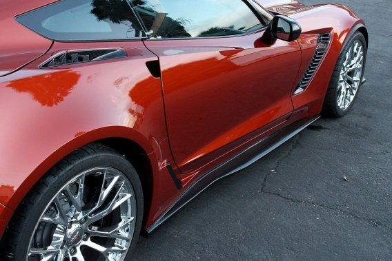 APR Performance Carbon Fiber Side Rocker Extensions C7 Z06 fits 2015-up Chevrolet Corvette C7 Z06