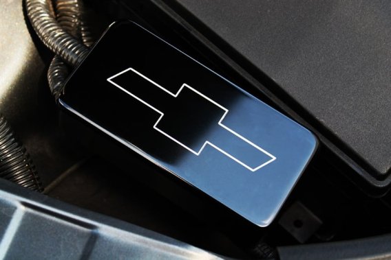 2010-2015 Camaro Billet Aluminum Bowtie Logo Relay Box Cover