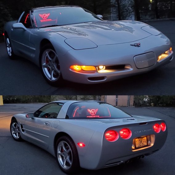 C5 Corvette WindRestrictor Glow Panel for Coupe