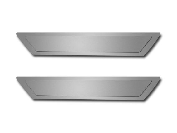 2005-2013 C6 Corvette Deluxe Stock Doorsills Polished With Brushed Inserts