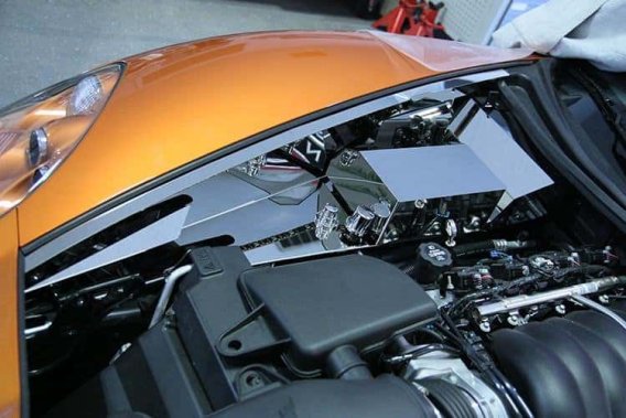 C6 Corvette Stainless Fuse Box Cover Component Part