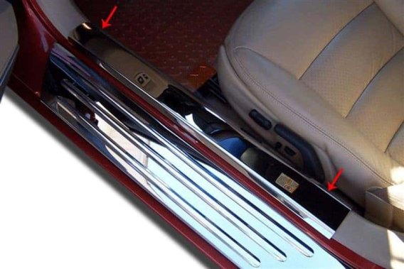2005-2013 C6 Corvette Polished Stainless Inner Doorsills