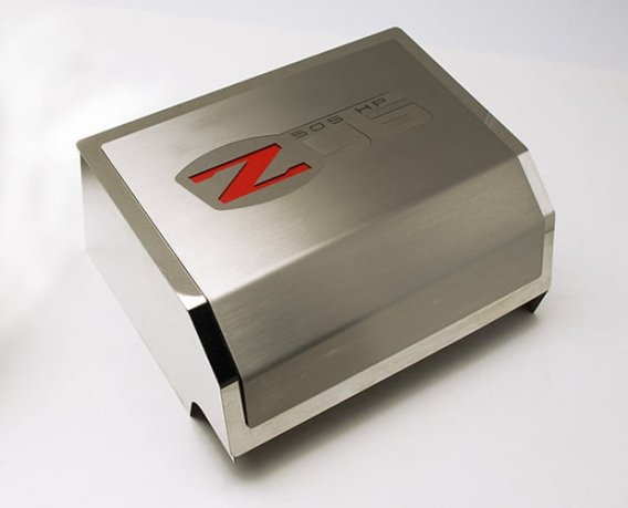 2006-2013 Z06 Corvette - Fuse Box Cover Brushed/Polished Combo with Z06 Logo
