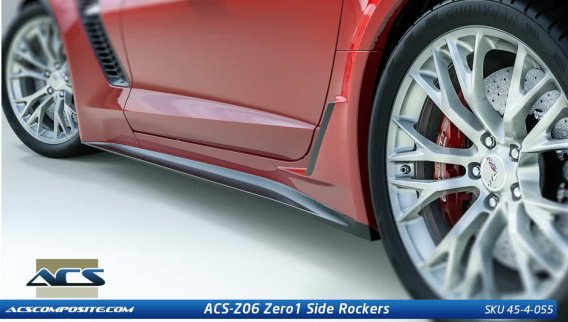 C7 Corvette ACS Zero1 Z06 Rockers Skirts
