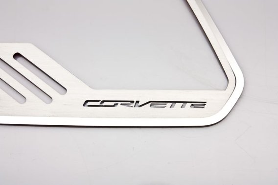 C7 2014-2018 Corvette Door Speaker Trim Rings w/Corvette Lettering