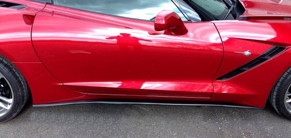 C7 Corvette Painted Side Skirts Package Stage 1