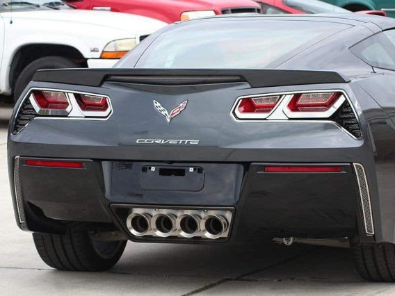 C7 Corvette Stainless Steel Tail light Bezels Trim Kit