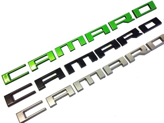2010-2015 Camaro Painted Fender Name Plate Emblem Lettering