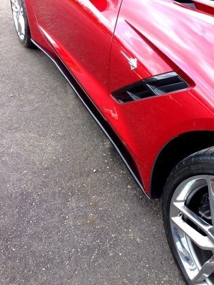 2014-2019 C7 Corvette Painted Side Skirts Package Stage 1