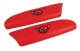1997-2004 C5 Corvette Leather Armrest Pads With C5 Logo Torch Red