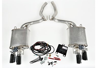 2015 2016 Ford Mustang ROUSH 2.3L I4 Quad Tip Active Exhaust Kit