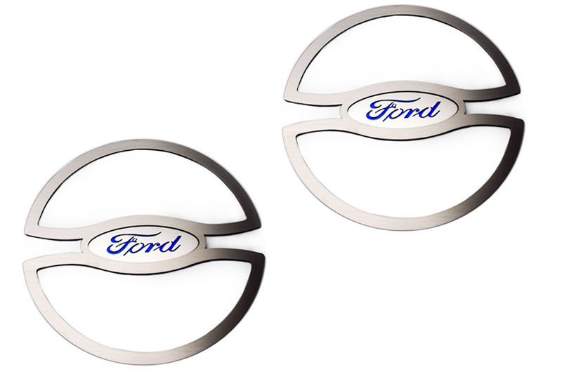 2010-2014 Ford Mustang GT | Ford Oval Logo Door Speaker Trim Kit 2pc