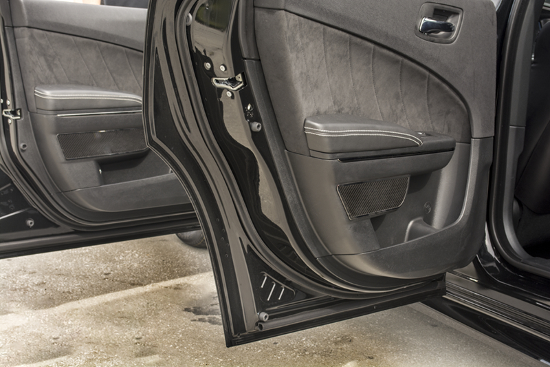 2011-2015 Dodge Charger Carbon Fiber Rear Door Badges 2Pc