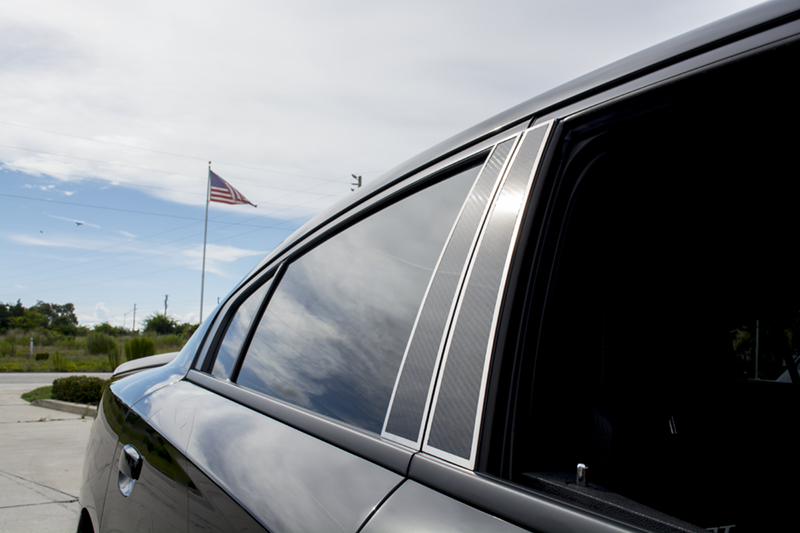 2011-2015 Dodge Charger Carbon Fiber Door Pillar Plate