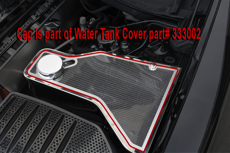 2011-2015 Dodge Charger Carbon Fiber Water Tank Top Cover Plate