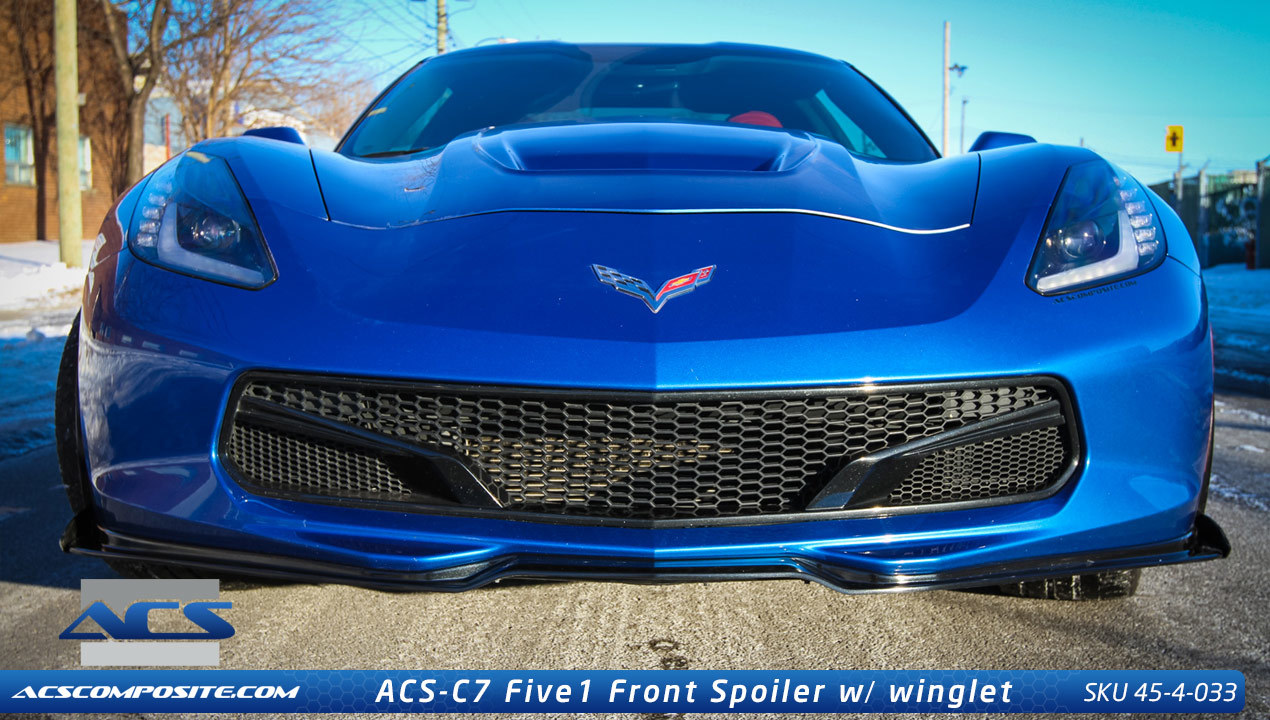 C7 Corvette ACS Composites Five1 Front Lip Spoiler