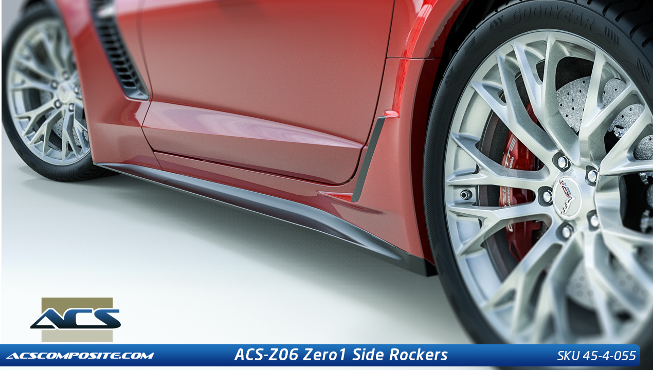 C7 Corvette ACS Zero 1 Z06 Rockers Skirts
