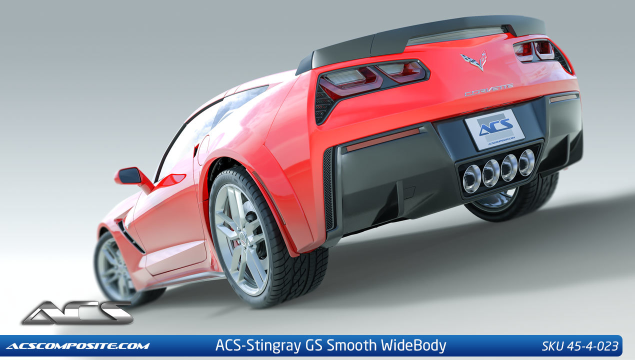 C7 Corvette ACS-GS Stingray Rear Wide Body Conversion