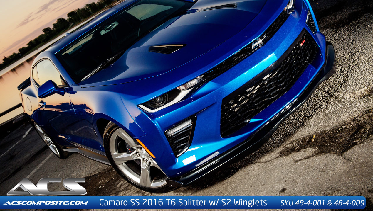 2016 6th Generation Camaro SS ACS-T6 Splitter 48-4-001