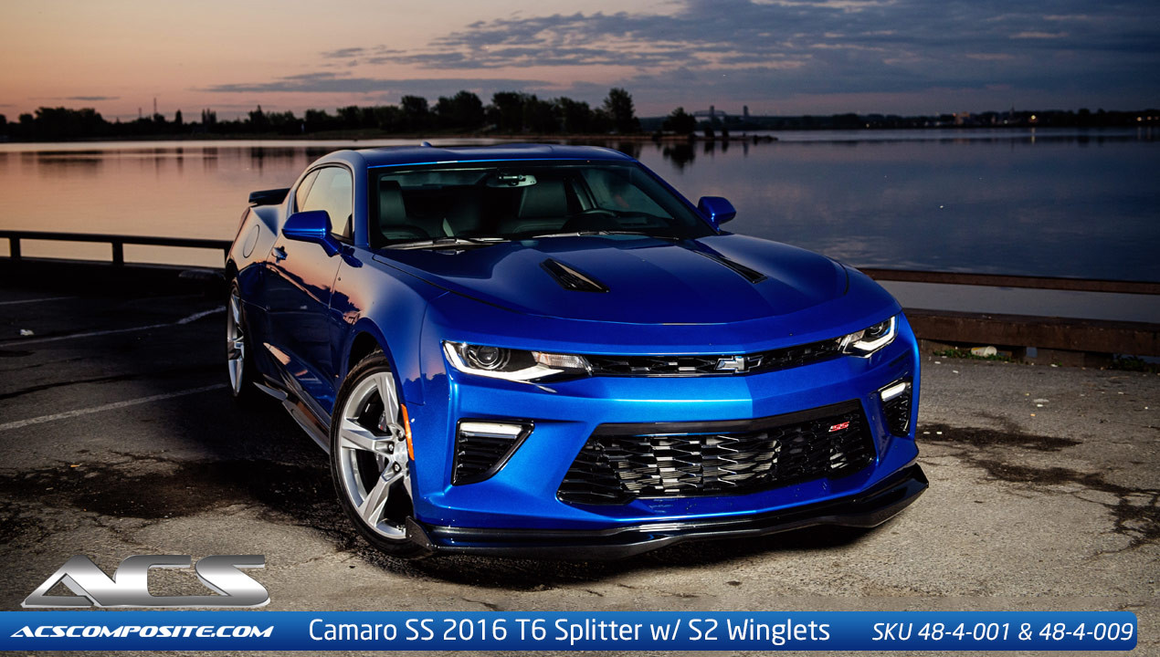 2016 6th Generation Camaro SS ACS-T6 Splitter 48-4-001