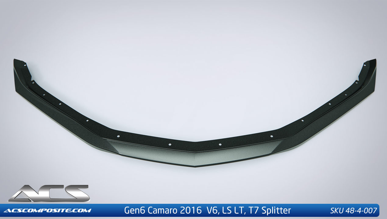 2016 6th Generation Camaro LT,LS ACS-T7 Splitter 48-4-007