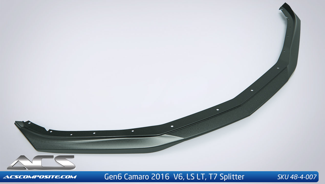 2016 6th Generation Camaro LT,LS ACS-T7 Splitter 48-4-007