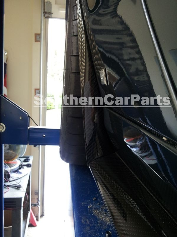 Corvette ZR1 Carbon Fiber Side Skirt Extensions