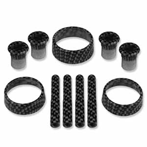 Dodge Charger Interior Knob Kit Carbon Fiber Color Matched