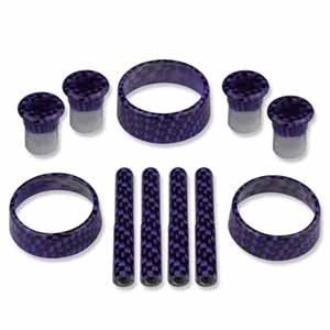 Dodge Charger Interior Knob Kit Carbon Fiber Color Matched