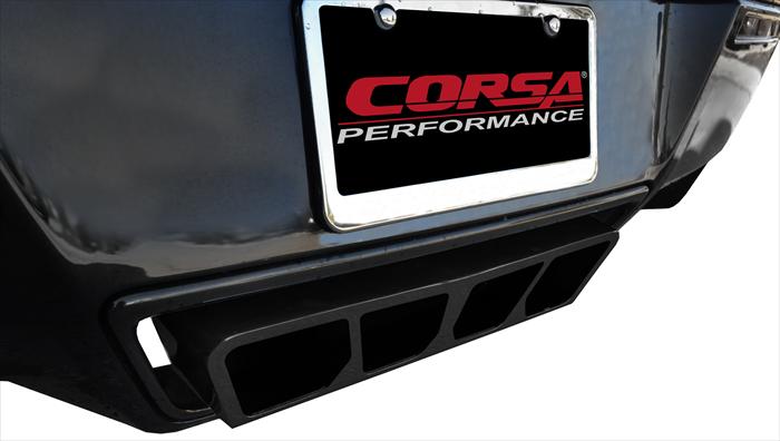 C7 Corvette Exhaust Corsa Sport Valve-Back Performance Exhaust System Black Poly Tip 14765B