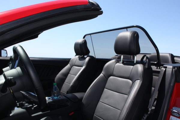 2015-2018 Ford Mustang Convertible Love The Drive Wind Deflector