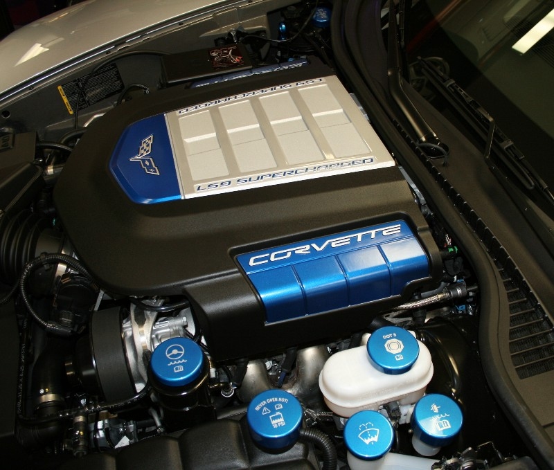 C6 Corvette Painted Billet Aluminum Engine Caps - NakidParts Originals