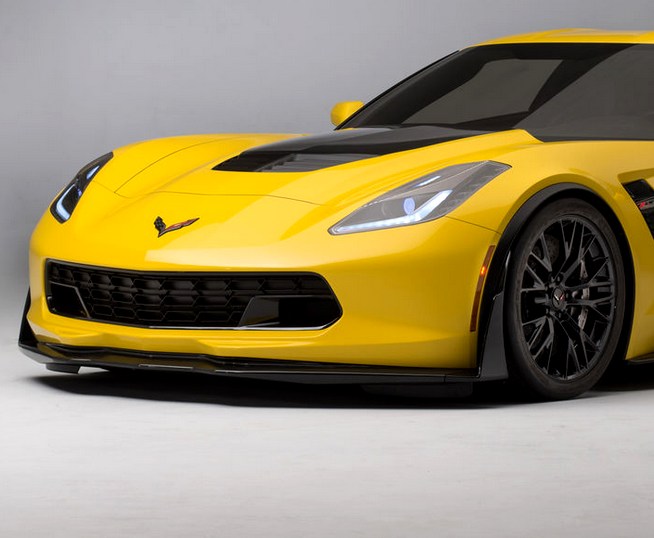 C7 Corvette Stingray Z06 Painted Front Splitter Stage 3