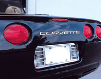 c1997-2004 C5 Corvette Polished Stainless Steel Bumper Lettering Kits