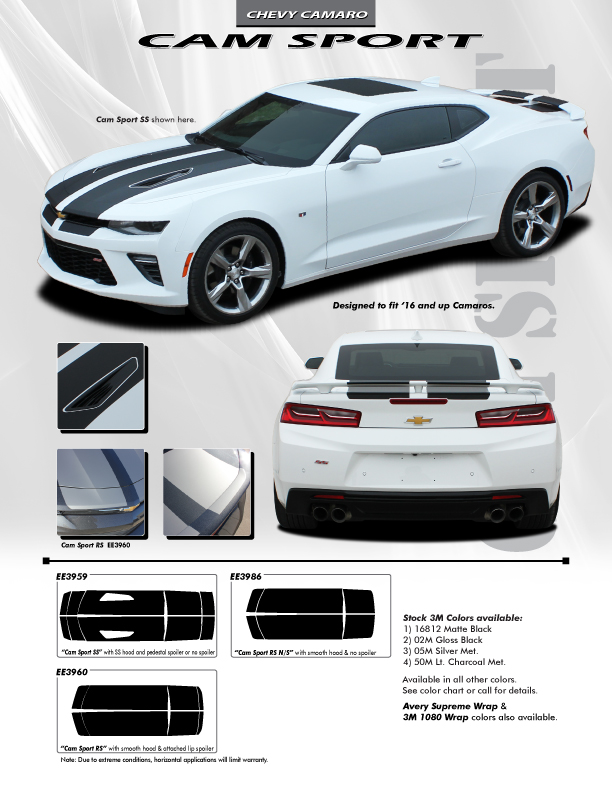 2016-2018 Camaro Cam Sport Stripe Kit